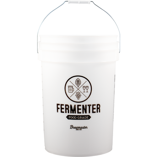 6 Gallon Plastic Bucket Fermenter w Volume Markers Food Grade