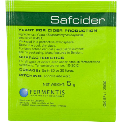 Fermentis SafCider™ AB-1 - 5g Sachet Cider Yeast