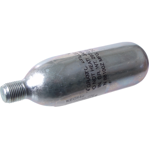 74g Mini Regulator CO2 Cartridge, Threaded - Disposable - KL16889 by KegLand