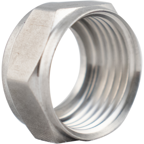 1" Stainless Steel Beer Hex Nut for Barb