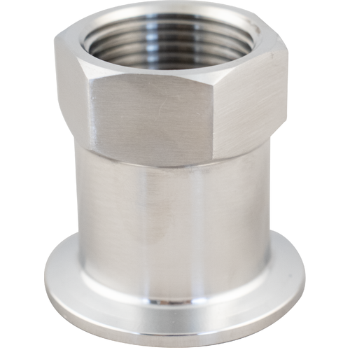 304 Stainless Steel 1" FPT to 1.5" Tri-Clamp Sanitary Fitting