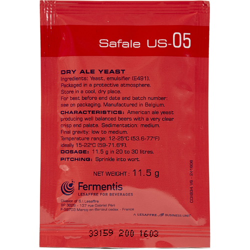 Fermentis | SafAle™ US-05 American Ale | Dry Beer Yeast