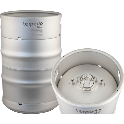15 Gallon Torpedo Stainless Steel Stackable Ball Lock Corny Keg