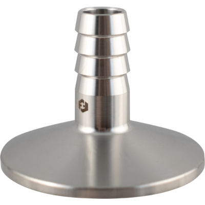 Stainless Tri-Clamp Barb - 1/2 in. x 1.5 in. T.C.