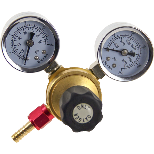 Dual Gauge Oxygen Regulator for Disposable Oxygen Cylinders - KL02165 by KegLand