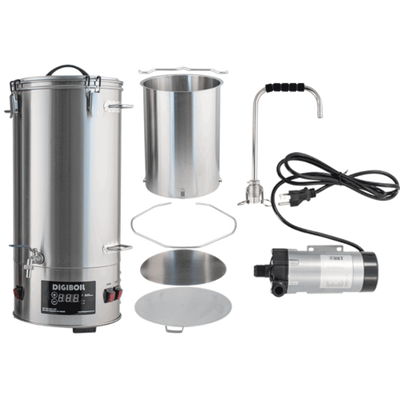 DigiMash All-Grain Electric Brewing System w/ Recirculation Pump Kit - 35L/9.25G (220V)
