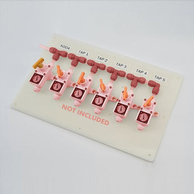 Duotight In-Line Gas Regulator Mounting Board - 4-Unit Expansion
