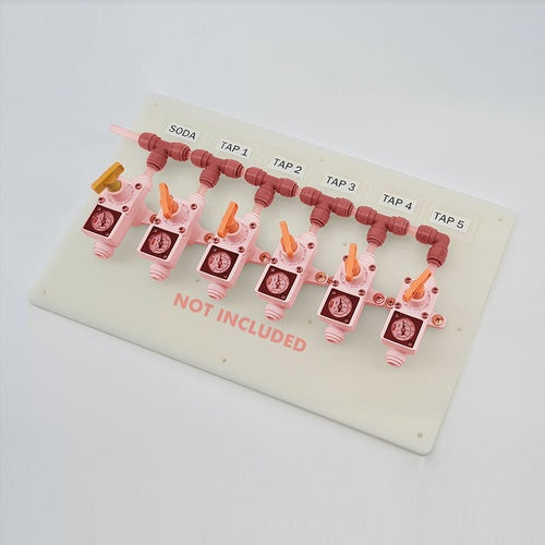 Duotight In-Line Gas Regulator Mounting Board - 4-Unit Expansion