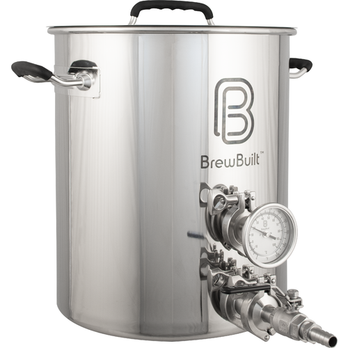 BrewBuilt Brewing Kettle with Tri-Clamp Fittings - 10 Gallon