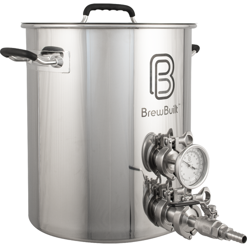 BrewBuilt 15 Gallon Hot Liquor Tank Kettle with Tri Clamp Fittings