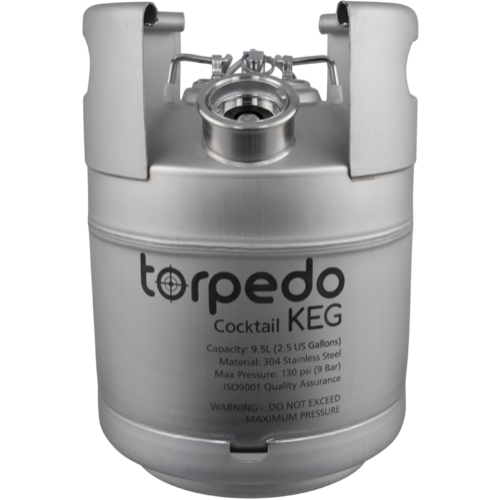 Torpedo Kegs (x2) - 2.5ガロン　ケグ - ボールロック付属 2.5 Gallon Torpedo Cocktail Keg | US D-Style Spear | Stainless