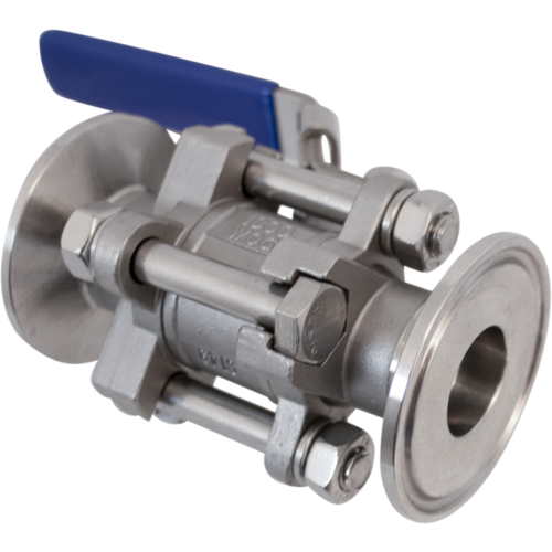1.5 in. Tri-Clamp 3 Piece Stainless Steel Ball Valve
