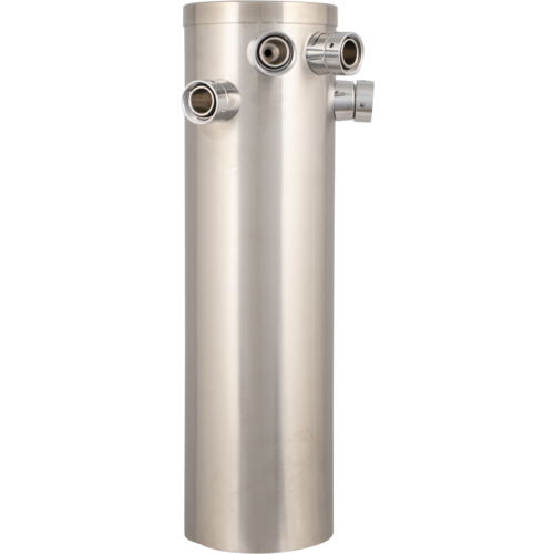 Komos® Brushed Stainless Steel Draft Tower Kit with EVABarrier draft line, and Duotight push-to-connect fittings