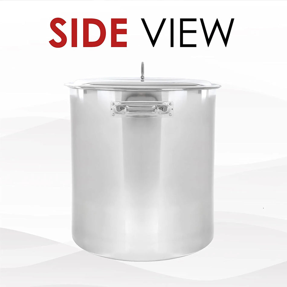 Concord S-Series Stainless Steel Stock Pot Kettle w/ Domed Lid
