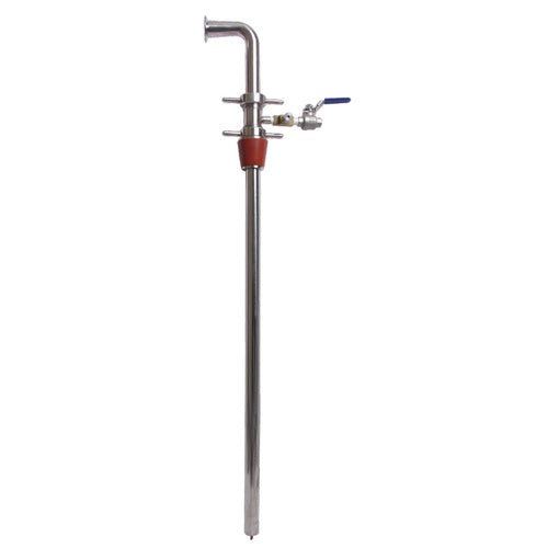 Barrel Gas Transfer Tool - 304 Stainless Steel with 1.5" Tri-Clamp