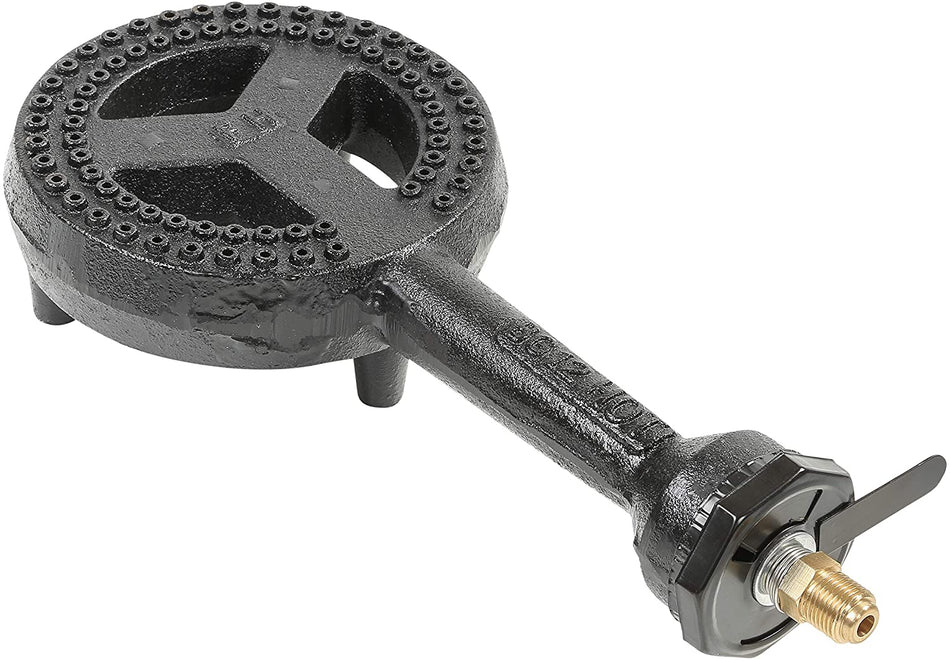 Concord 6" Diameter High Pressure Banjo Jr Burner Head with Brass Orifice and Build in Stand (Burner Head with Regulator Hose)