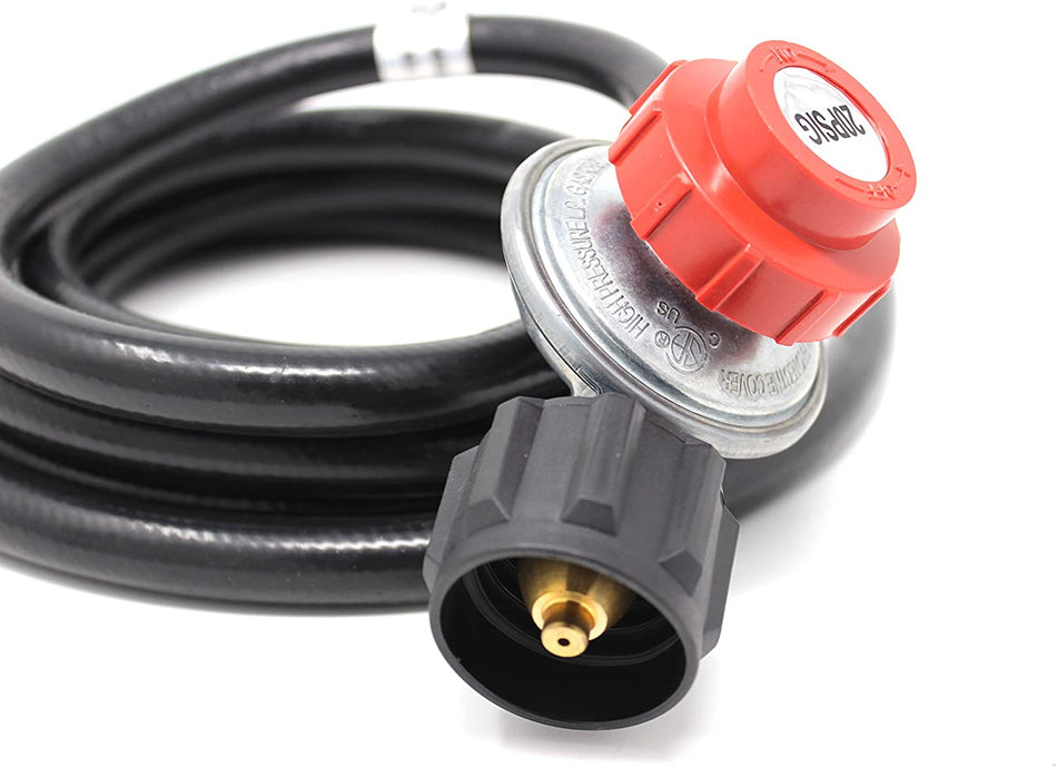 Concord High Pressure Regulator Hose 0-20 PSI Adjustable Propane (10 FT)