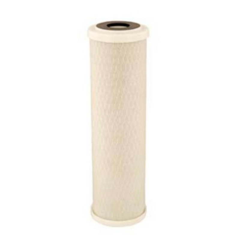 10" Carbon Block Water Filter - High Capacity Chlorine & Sediment
