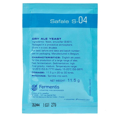 Fermentis SafAle™ S-04 - 11.5g Sachet English Ale Yeast