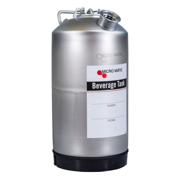 Micro Matic B-18-D-2 Beverage Mixer Tank, D System, 18 Liter, Stainless Steel