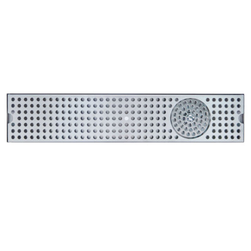 Micro Matic DP-120D-45GR 45 Inch Drip Tray Trough with Glass Rinser Stainless Steel