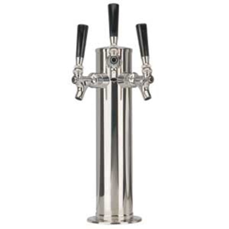 Micro Matic DS-133-PSS 3 Inch Diameter Air Cooled Draft Beer Tower Polished Stainless Steel
