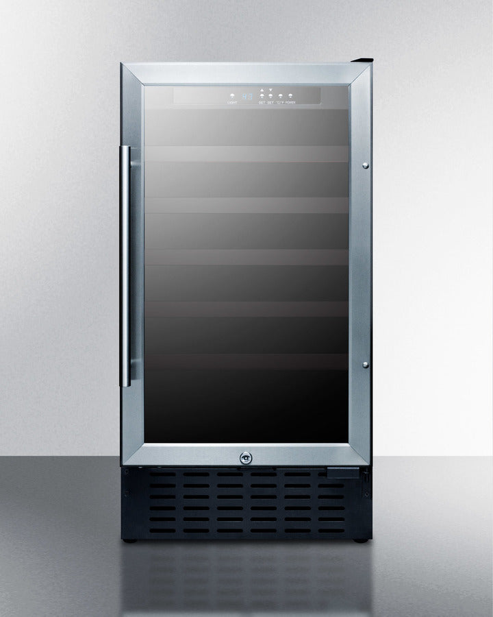 18 Inch Wide 3.3 Cu. Ft. Capacity Built-In Single Zone Wine Cooler (3589234917456)