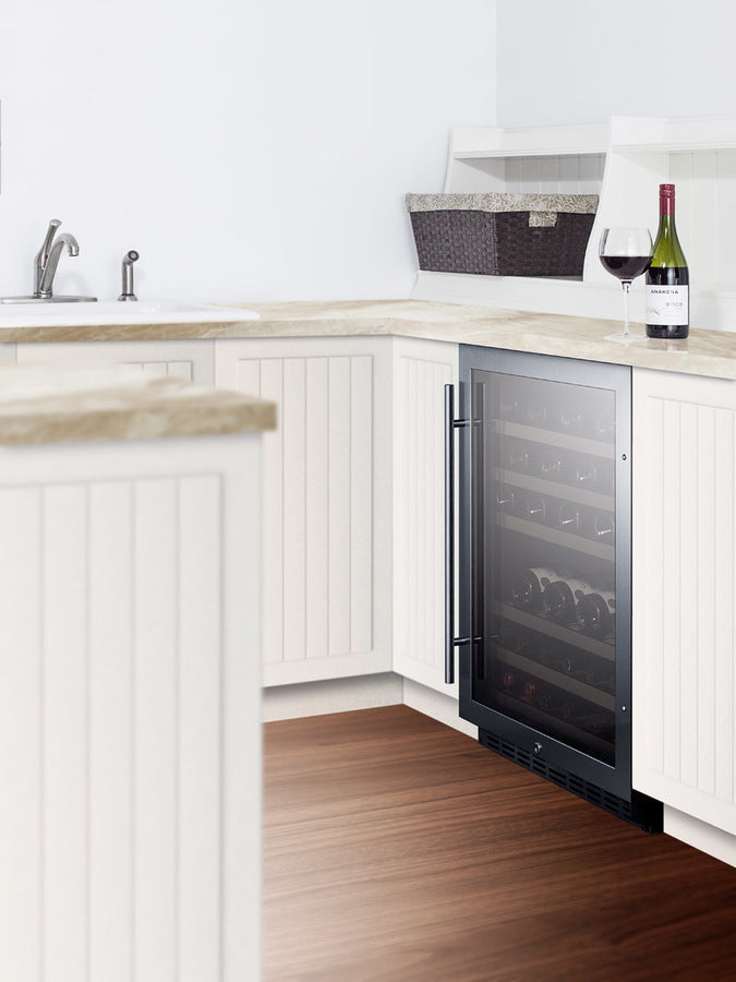 24 Inch Wide 44 Bottle Built-In Dual Zone Wine Cooler (3589235146832)