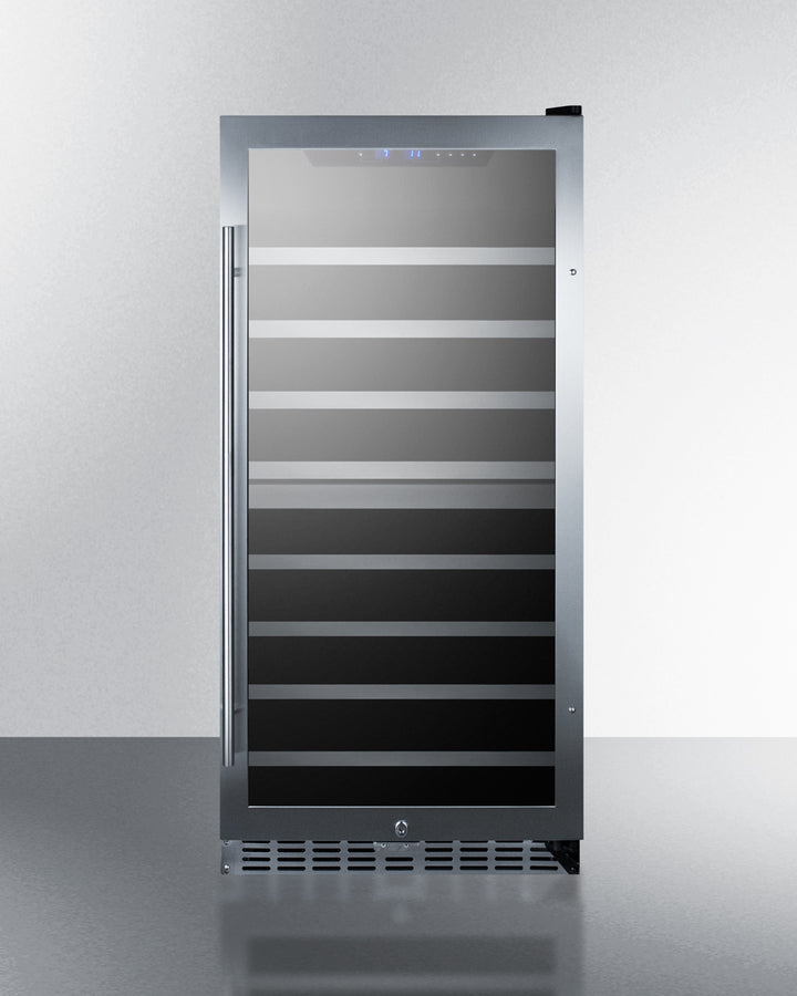 24 Inch Wide 62 Bottle Capacity Free Standing Wine Cooler with LED Lighting and Dual Temperature Zones (3589235572816)