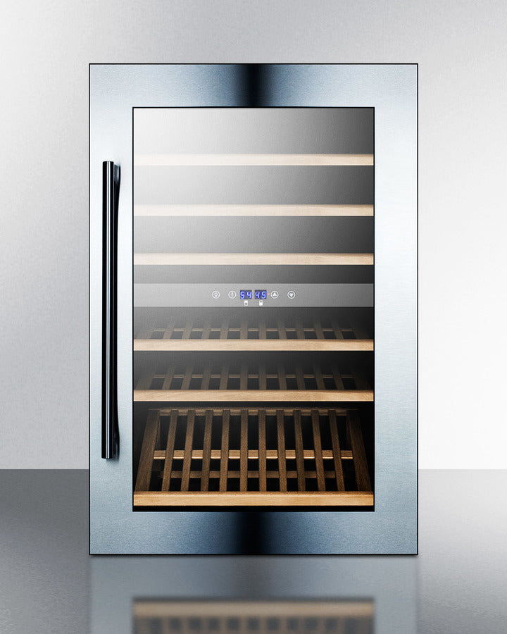 24 Inch Wide 59 Bottle Capacity Built In Wine Cooler with Dual Temperature Zones (3589234982992)