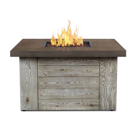 42 Inch Wide 50,000 BTU Forest Ridge Liquid Propane Free Standing Fire Pit Table with Lava Rocks (3622679216208)
