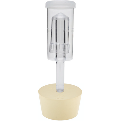 3-Piece Airlock and #10 Rubber Stopper Set for Brewing & Fermentation