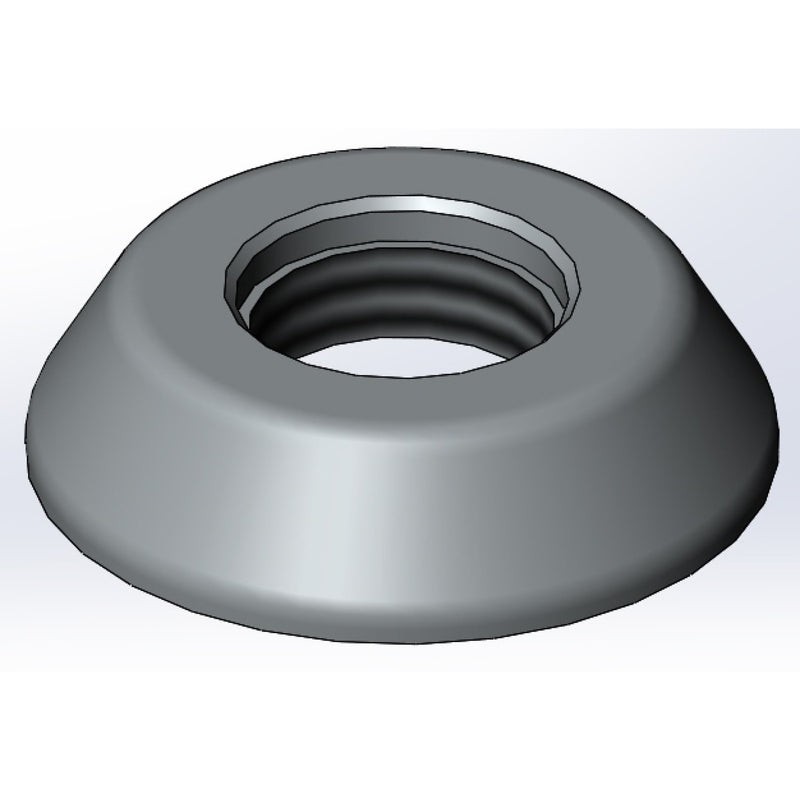 Mounting Flange for Glass Filler, Chrome-Plated
