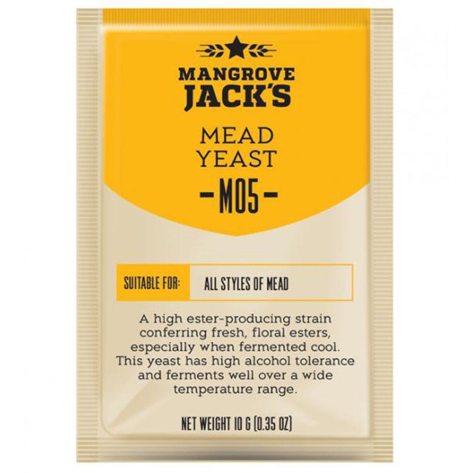 [3 Pack] Mangrove Jack's CS Yeast M05 Mead 10g