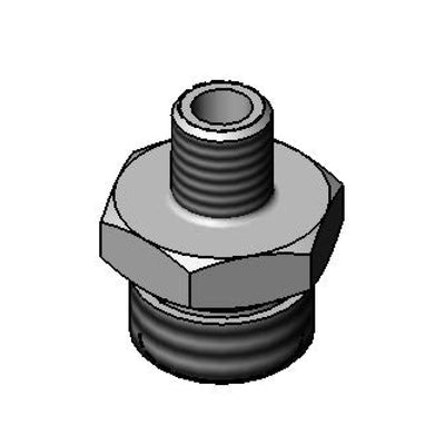 T&S 000542-25 Adapter, 1/8" NPT Male Thread