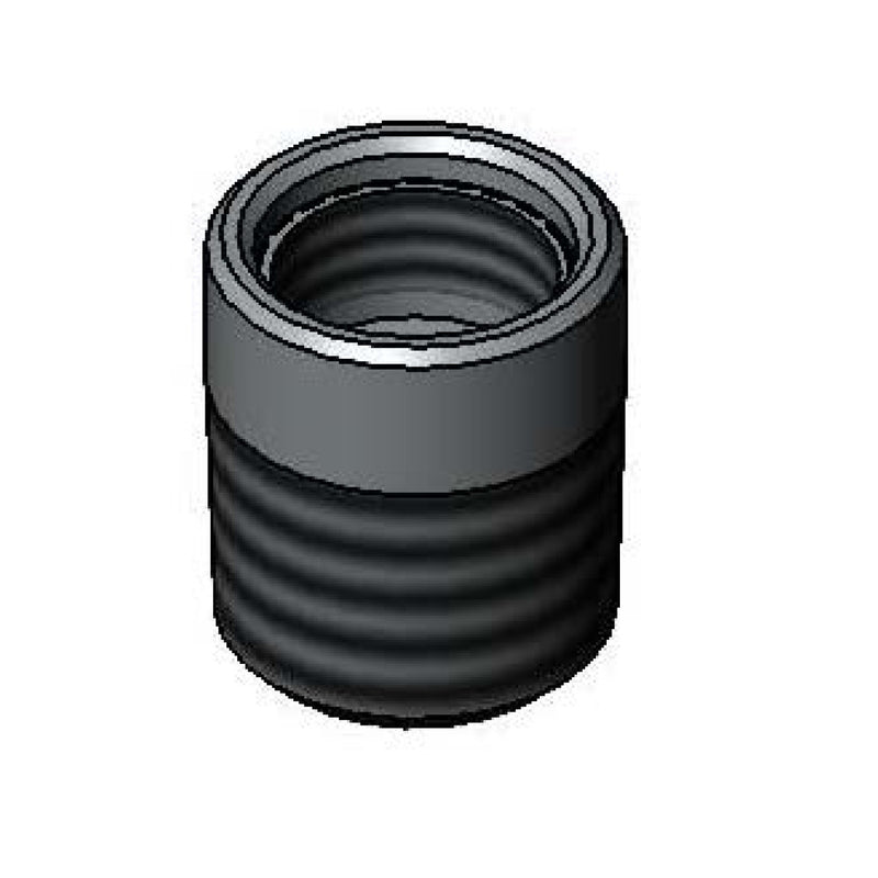 T&S Brass Adapter - 1/2" NPT Male x 5/8"-27 UN Female Chrome