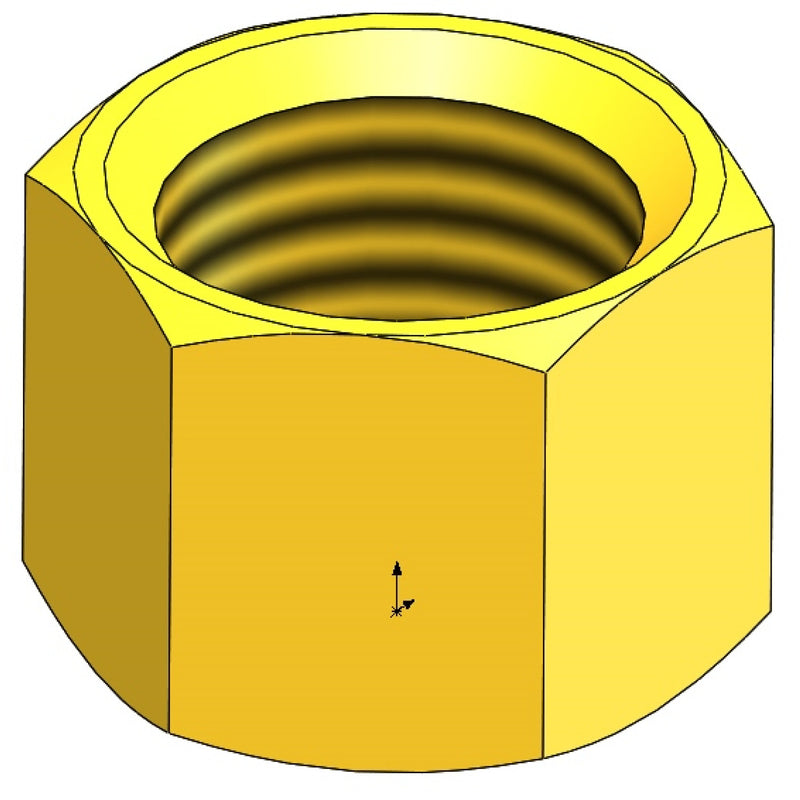 Coupling Nut for B-1202 Tailpiece (Brass)