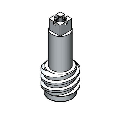 Loose Key Stop "Short" Spindle, Chrome-Plated