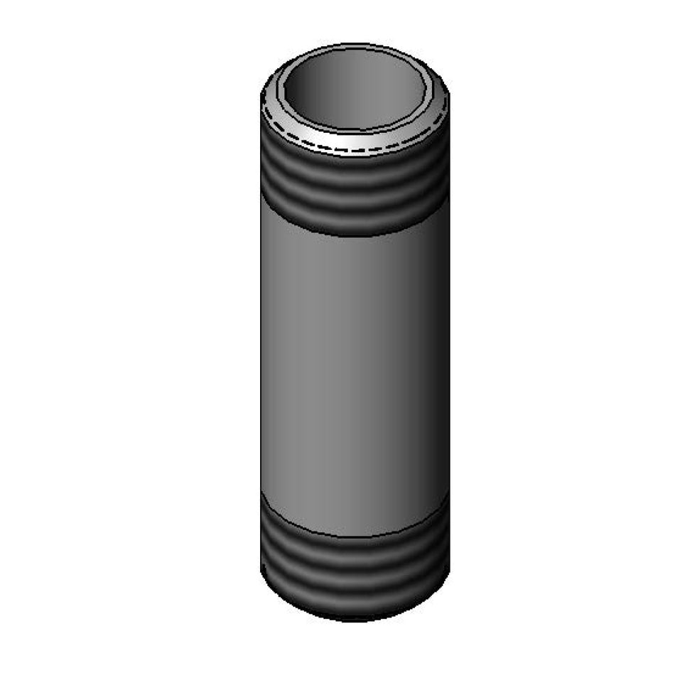 1/2" NPT Nipple x 2-5/8" Long, Chrome Plated