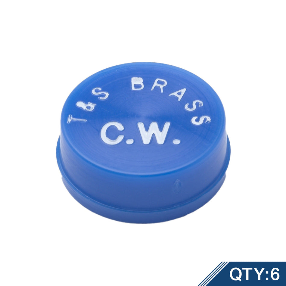 T&S Brass 001686-45M Blue CW Snap-In Index Master Pack (6)