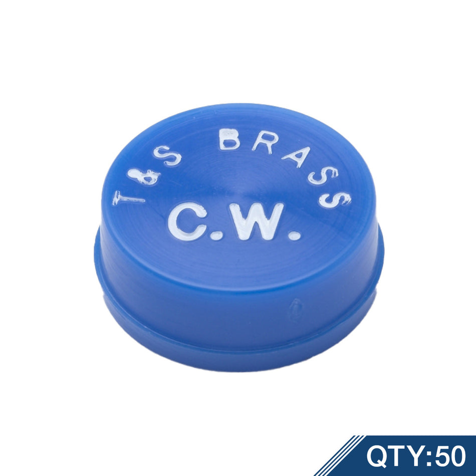 T&S Brass 001686-45M50 Blue CW Snap-In Index Master Pack (50)