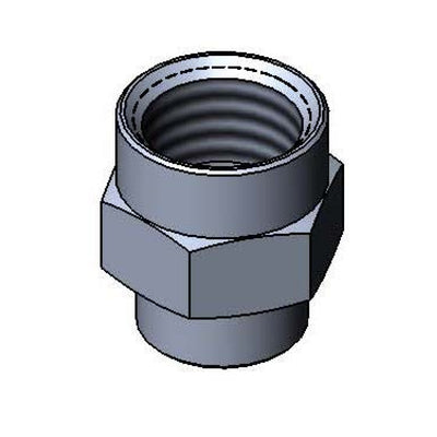 T&S Brass 001995-25 Reducing Coupling - 1/2" x 3/8" Chrome