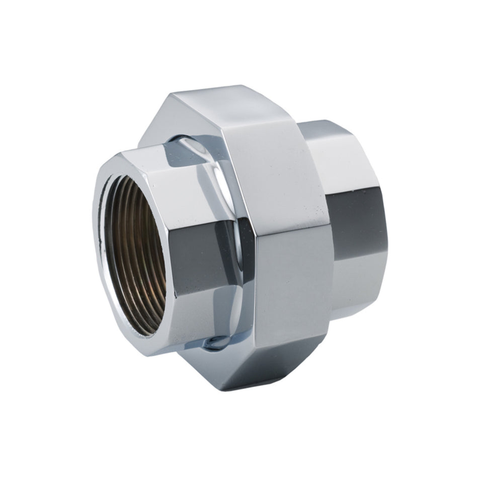 T&S Brass 002475-25 3/8" NPT Union - Chrome Plated