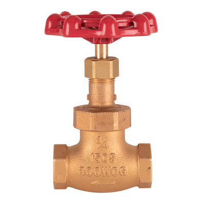 T&S Brass 006648-20R 3/4" Globe Valve - Red Handle