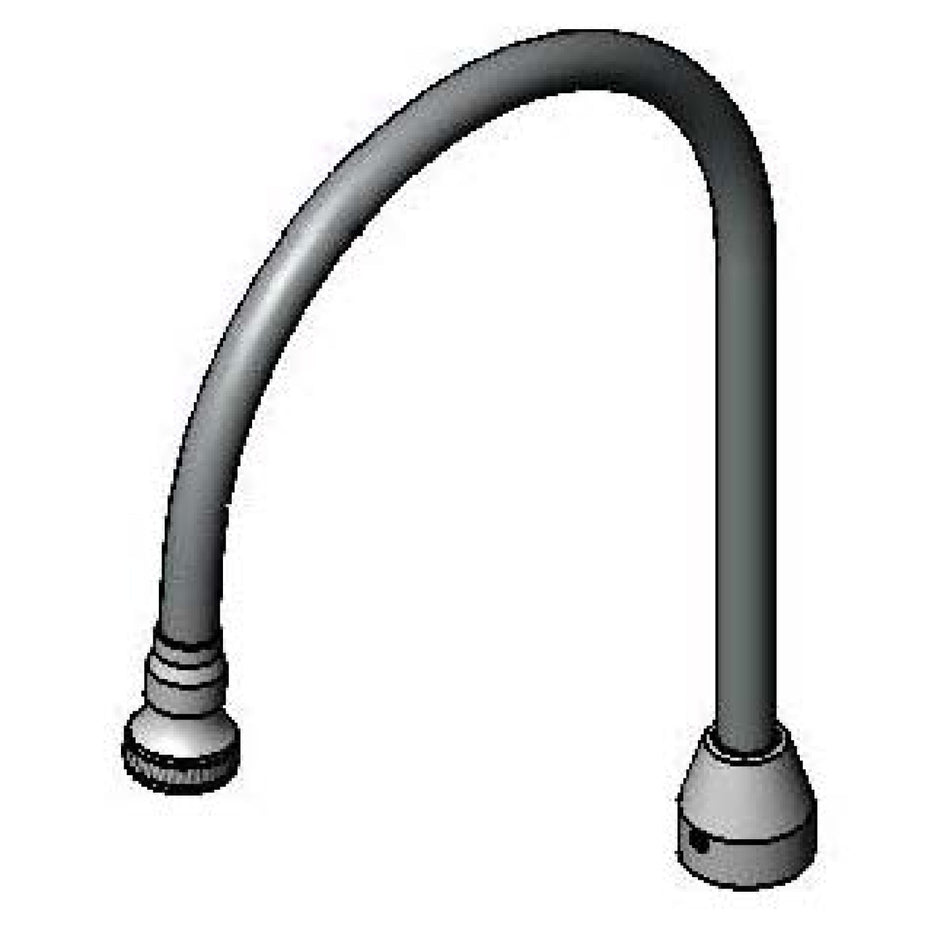 T&S Brass 009436-40 Rigid Gooseneck w/ Rose Spray - Chrome