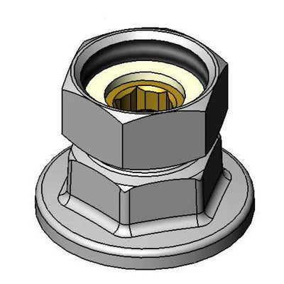 T&S Brass 00QQ Eccentric Flange Assembly - 3/8" NPT