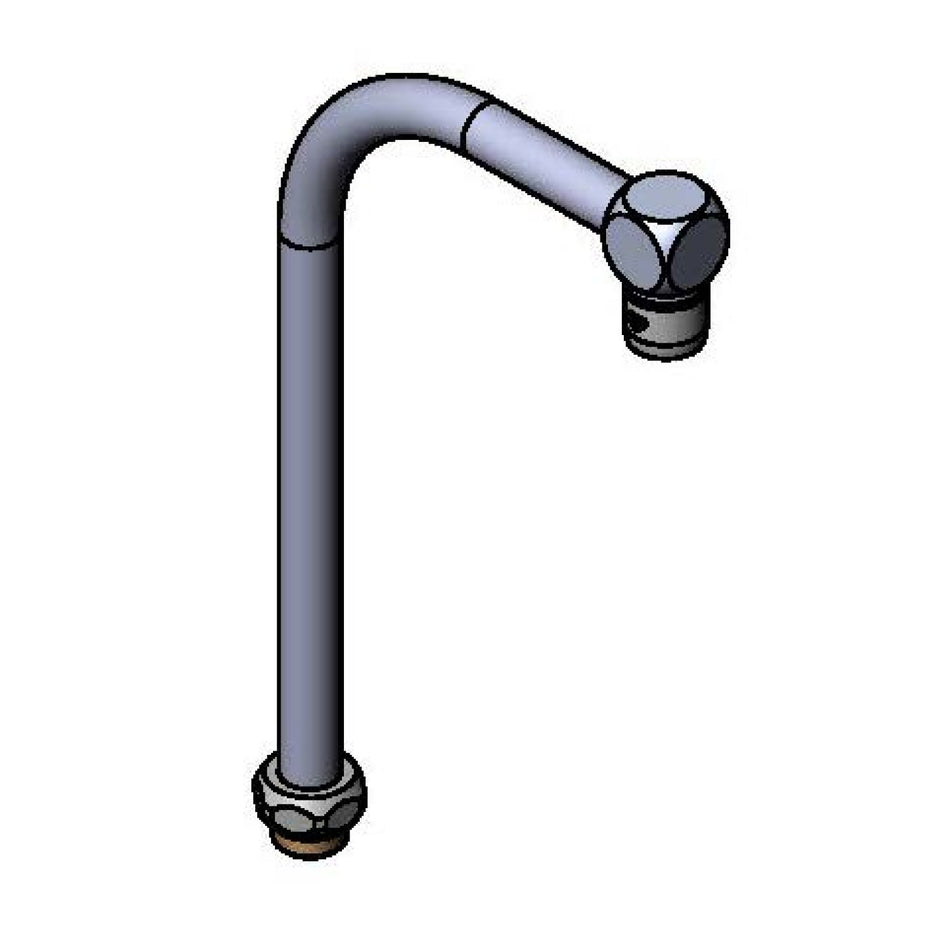 T&S Brass 010094-40 High-Arc Swivel Gooseneck - 2.2 GPM