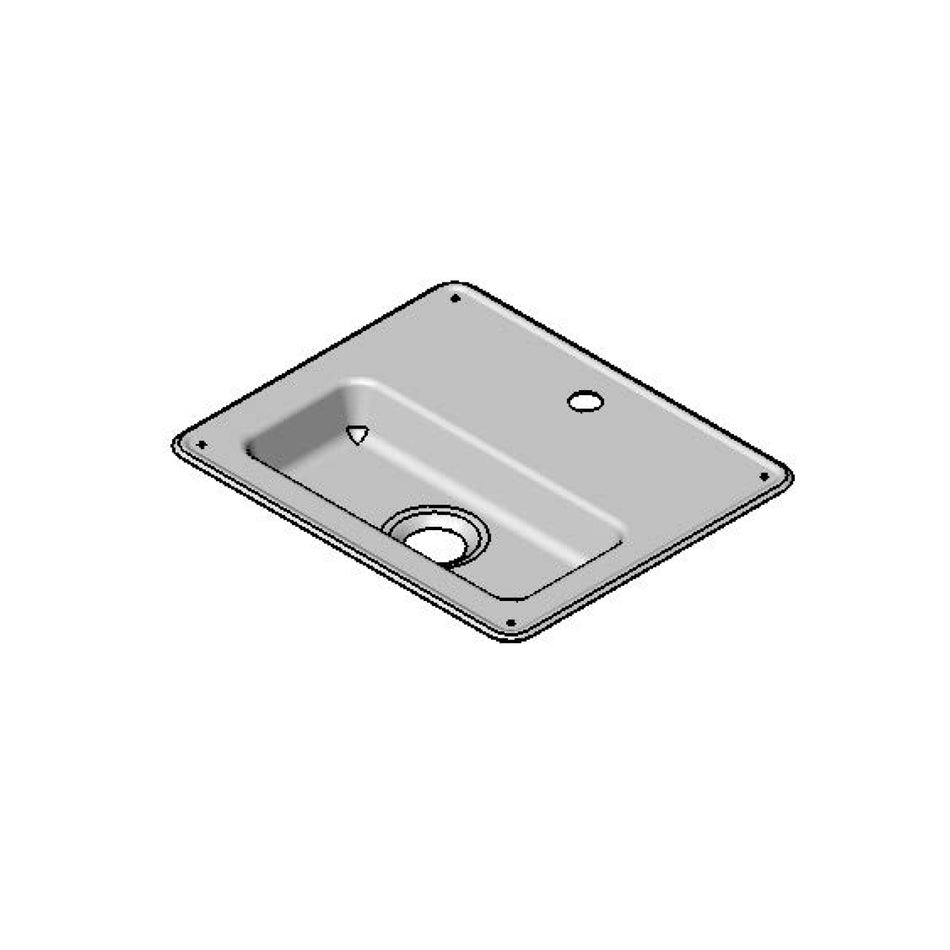 T&S Brass 010123-45 Glass Filler Drip Pan - Stainless Steel