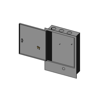 T&S Brass 010445-45 SS Control Box Cabinet w/ Lock & Keys
