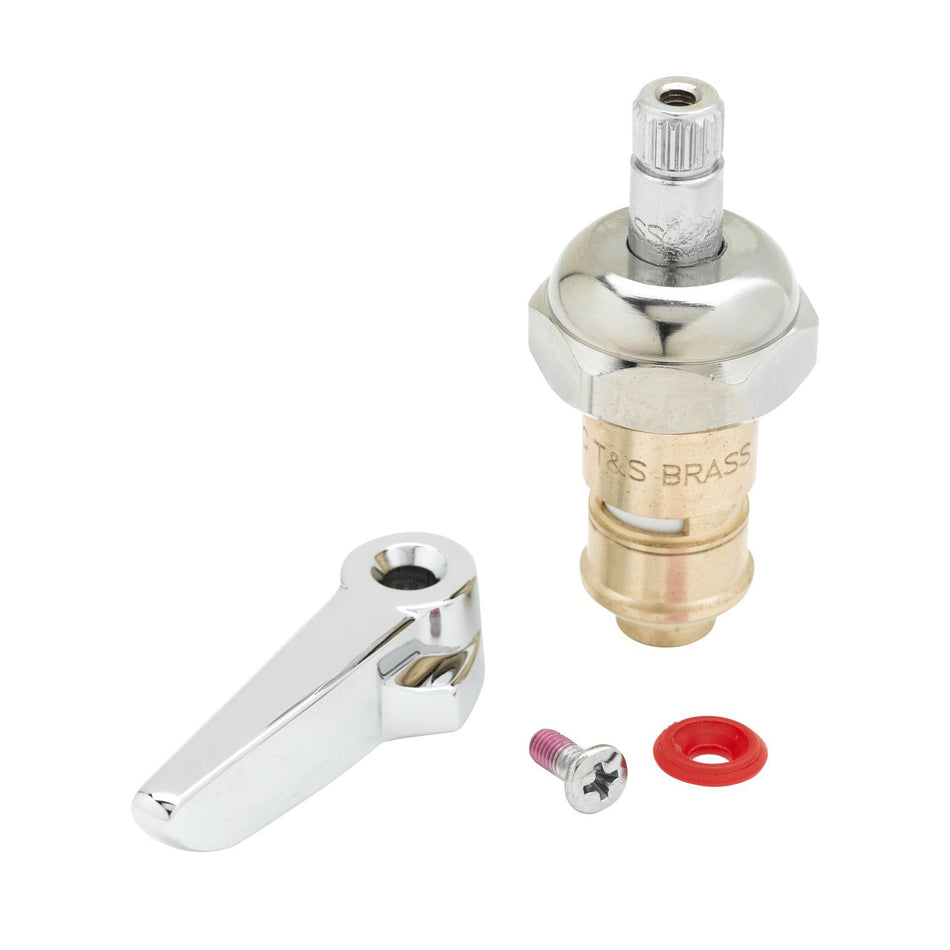 T&S Brass 012446-25 Ceramic with Check Valve and Lever Handle, Hot, Right Hand